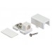 53307 Розетка телефонная внешняя / 1 порт RJ-11(6p2c) / 2 контактная, мини, белая, Netko 53307 Розетка телефонная внешняя / 1 порт RJ-11(6p2c) / 2 контактная, мини, белая, Netko