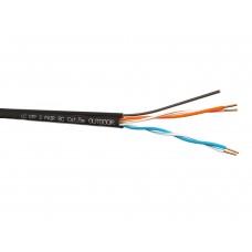 52165 Кабель LC UTP2 cat.5е, одножильный / 305м / Cu / для наружных работ с проволочным тросом