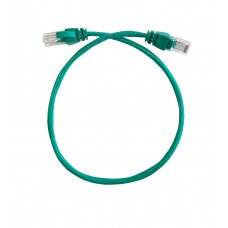 57097 Патч-корд Technolink UTP4 cat 5e, 0,5м, ВС, LSZH, зеленый, литой коннектор