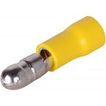 54386 Разъем штекерный MPD 5,5-195, d=5,0мм, 4-6мм2, изолированный, желтый, 100шт, Netko