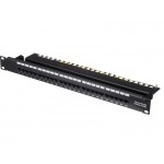 54083 Патч-панель телефонная UTP, 19, 25 портов RJ45, cat.3, 1U, Krone Type, L