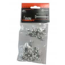 57056 Скоба с гвоздем для крепления круглого кабеля 4 мм /50шт./ С РАСПРОДАЖА