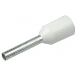 54314 Штыревой втулочный кабельный наконечник E 0508 (НШВИ F=8мм) 0,5мм2, изолированный, белый, 100шт, Netko