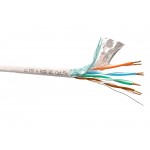 58879 Кабель LC FTP4 cat.5е, одножильный / экранированный / 305м / Cu / нг(А)-HF LSZH - малодымный, не содержащий галогенов, серый