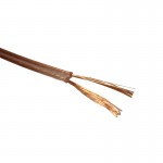 55976 Кабель акустический Technolink 2*0.50мм2 (28*0.15мм) CCA, 100м, пластиковая катушка, прозрачный