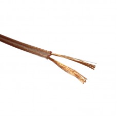 55976 Кабель акустический Technolink 2*0.50мм2 (28*0.15мм) CCA, 100м, пластиковая катушка, прозрачный