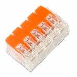 57797 Клемма 223-415 многоразовая, универсальная, 5-проводная (0,14-4мм2), 40шт., Netko