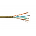 52401 Кабель U/UTP4 cat.5e NETKO /4 пары 24 AWG BC / 305м / цвет бежевый, одножильный СКС, FLUKE TEST
