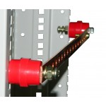 55523 Шина заземления медная 19 горизонтальная на 17 подключений