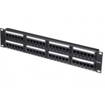 55543 Патч-панель UTP, 19, 48 портов RJ45, cat.5е, 2U, Dual Type, L