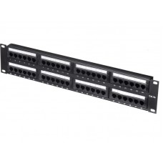 55543 Патч-панель UTP, 19, 48 портов RJ45, cat.5е, 2U, Dual Type, L