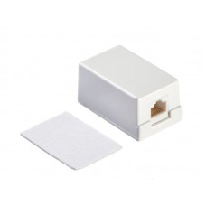 51151 Розетка компьютерная внешняя 1хRJ45, неэкран, cat.5е, 110/Krone тип (Dual IDC) белая