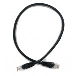 56996 Патч-корд Technolink UTP4 cat 5e, 0,5м, ВС, LSZH, черный, литой коннектор