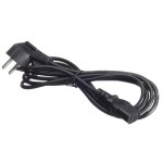 52201 Кабель питания (евровилка - штекер IEC C13) 3*0,5мм2, 3м, черный, Netko