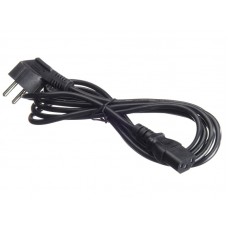 52201 Кабель питания (евровилка - штекер IEC C13) 3*0,5мм2, 3м, черный, Netko