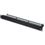 51118 Патч-панель UTP, 19, 48 портов RJ45, cat.6, 1U, Krone Type, L