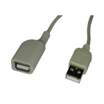 54080 Кабель шт.USB A - гн.USB A 2.0 (1,0м), белый, блистер, Netko РАСПРОДАЖА