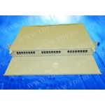 52269 Корпус кросса оптического в стойку 19 24 SC порта Simplex, 1U, со съемными патч панелями, пустой, металлический РАСПРОДАЖА