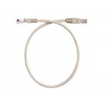 57099 Патч-корд Technolink UTP4 cat 5е, 0,5м, ВС, LSZH, серый, литой коннектор