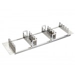 55113 Рама опорная 19 3U на 15 плинтов, с органайзерами, тип Krone