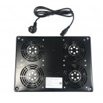 56760 Блок вентиляторов 4 шт для TА, AG2 глубиной 600/800/900 с кабелем, черный Netko