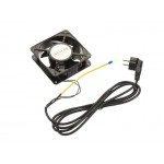 52058 Вентилятор RAL1238S1, рама 120х120х38, подшипник скольжения, 220 В, 15 Вт, с кабелем Netko