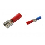 54359 Клемма плоская FDD 1.25-250, КПИ гнездо 6,3мм, 0,5-1,5мм2, изолированная, красная, 100шт., Netko