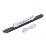 55717 Лампа подсветки в шкаф 19, 1U, 6W, кабель 1,2 метра, черная