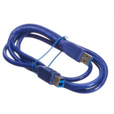 55154 Кабель шт.USB A - шт.USB B 3.0 (1,5м), синий, блистер, Netko