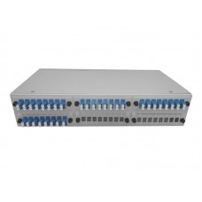 65483 Кросс оптический 19, 2U 64 LC duplex SM, укомплектованный