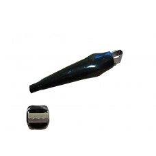 52243 Зажим крокодил малый банан, 5A, черный, L=45±5мм, Netko