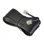 52215 Удлинитель телефонный (6р4с) 10 метров / черный, блистер, Netko РАСПРОДАЖА