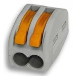 54851 Клемма 222-412 многоразовая, универсальная, 2-проводная (0,08-2,5 (4) мм2) , 40шт. (аналог Wago), Netko РАСПРОДАЖА