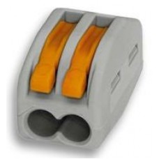 54851 Клемма 222-412 многоразовая, универсальная, 2-проводная (0,08-2,5 (4) мм2) , 40шт. (аналог Wago), Netko РАСПРОДАЖА