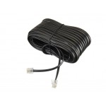 52219 Удлинитель телефонный (6р4с) 20 метров / черный, блистер, Netko РАСПРОДАЖА