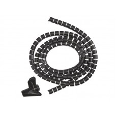 54790 Органайзер для проводов с инструментом для укладки, ID-15mm, 2м, пластик, черный, Netko