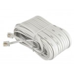 51212 Удлинитель телефонный (6р4с) 20 метров / белый, Netko