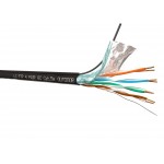 52168 Кабель LC FTP4 cat.5е, одножильный / экранированный / 305м / Cu / для наружных работ, проволочный трос