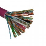 54830 Кабель NETKO UTP50 cat.5e, 305м, 0,5мм, нг(А)-HF FR-LSZH - малодымный, не содержащий галогенов, фиолетовый