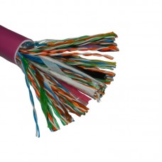 54830 Кабель NETKO UTP50 cat.5e, 305м, 0,5мм, нг(А)-HF FR-LSZH - малодымный, не содержащий галогенов, фиолетовый