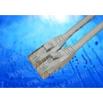 53818 Патч-корд Netko СКС UTP4 cat.5e, 0.5м, литой коннектор, серый РАСПРОДАЖА