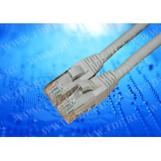 53818 Патч-корд Netko СКС UTP4 cat.5e, 0.5м, литой коннектор, серый РАСПРОДАЖА