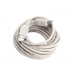 53085 Кабель шт.USB A - шт.USB В 2.0 (5,0м), серый, блистер, Netko