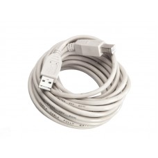 53085 Кабель шт.USB A - шт.USB В 2.0 (5,0м), серый, блистер, Netko