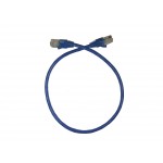 58004 Патч-корд Technolink C UTP4 cat.5е, 0.5м, CCA, LSZH, синий, литой коннектор