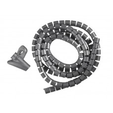 54786 Органайзер для проводов с инструментом для укладки, ID-15mm, 2м, пластик, серый, Netko