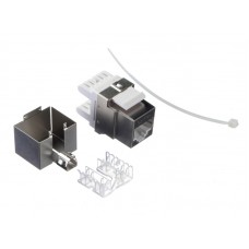 54208 Модуль Keystone экранированный, RJ-45, cat.5е, 180°, под инструмент, металлик, для патч-панели 54208 Модуль Keystone экранированный, RJ-45, cat.5е, 180°, под инструмент, металлик, для патч-панели