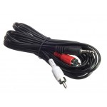 51665 Шнур аудио-видео: 2RCA-3,5 мм стерео ( длина 3 м, литой), Netko