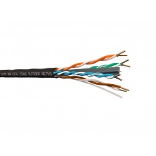 53949 Кабель U/UTP4 cat.6 NETKO, одножильный / 23 AWG BC/ 305м / с крестовиной, для наружных работ, FLUKE TEST