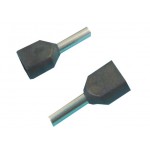 54349 Штыревой втулочный кабельный наконечник TE 7510 (НШВИ F=10мм) 2х0,75мм2, изолированный, серый, 100шт, Netko